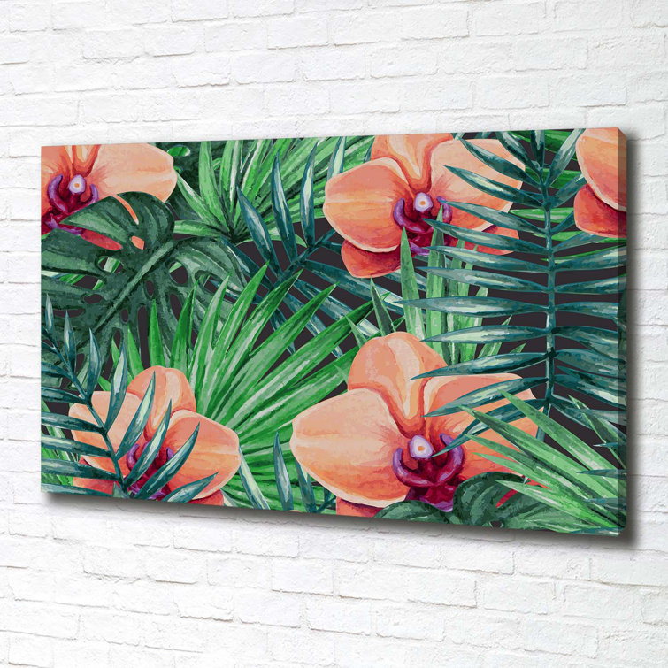 Bay Isle Home Orchid Wrapped Canvas Art Prints Uk